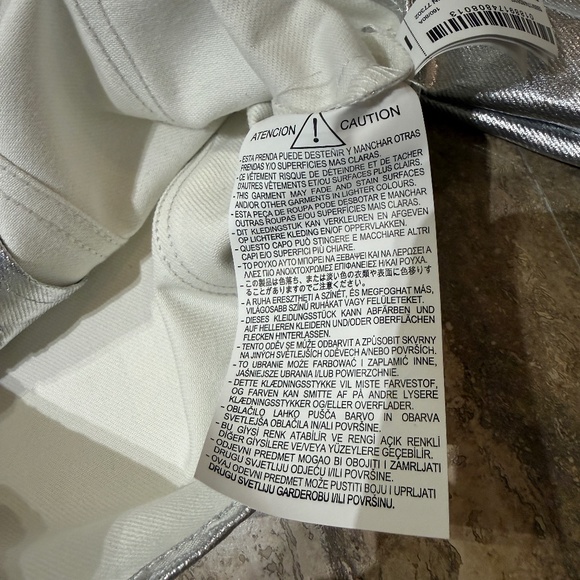 ZARA METALLIC SILVER JACKET  XS NEW WITH TAGS - Picture 5 of 8